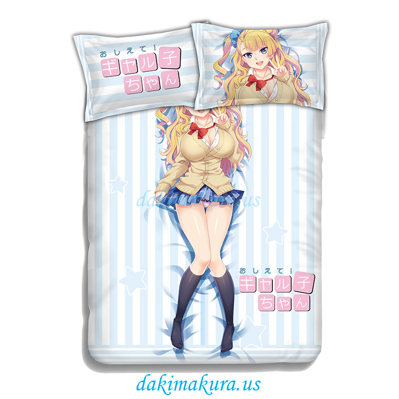 Oshiete Gyaruko-chan Anime Bedding Sets,Bed Blanket & Duvet Cover,Bed Sheet with Pillow Covers